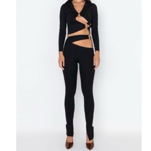 BESAME LONG SLEEVE TOP (BLACK) - Picture 5 of 12